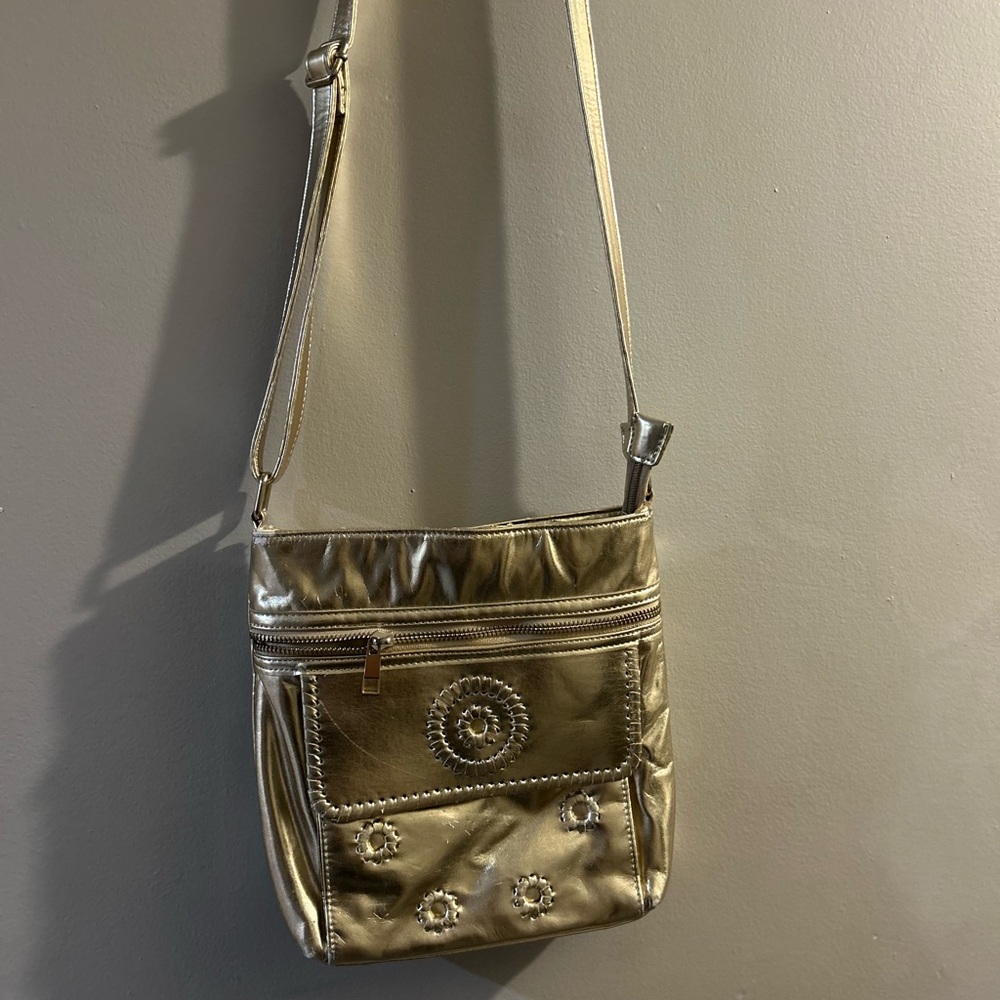 Gold Cross Body Purse